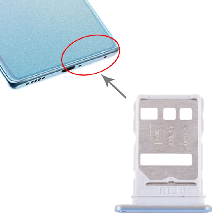 For Honor 70 Pro+ SIM + SIM Card Tray (Blue) - Card Socket by PMc TechLife | Online Shopping South Africa | PMc TechLife | Buy Now Pay Later Mobicred