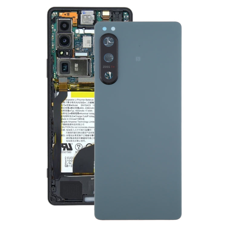 For Sony Xperia 5 IV Original Battery Back Cover with Camera Lens Cover(Green) - Back Cover by PMC TechLife | Online Shopping South Africa | PMC TechLife | Buy Now Pay Later Mobicred