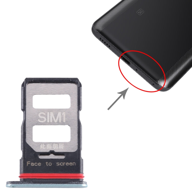 For Xiaomi Poco F5 Pro SIM Card Tray + SIM Card Tray (Green) - Card Tray by PMC TechLife | Online Shopping South Africa | PMC TechLife | Buy Now Pay Later Mobicred