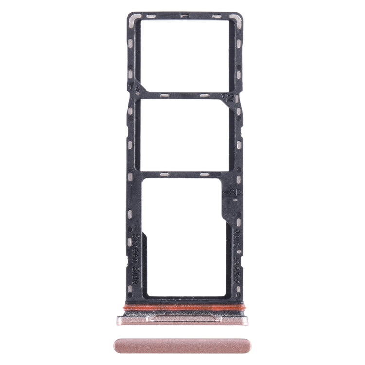 For Infinix Hot 10i X659B SIM Card Tray + SIM Card Tray + Micro SD Card Tray (Gold) - Card Tray by PMC TechLife | Online Shopping South Africa | PMC TechLife