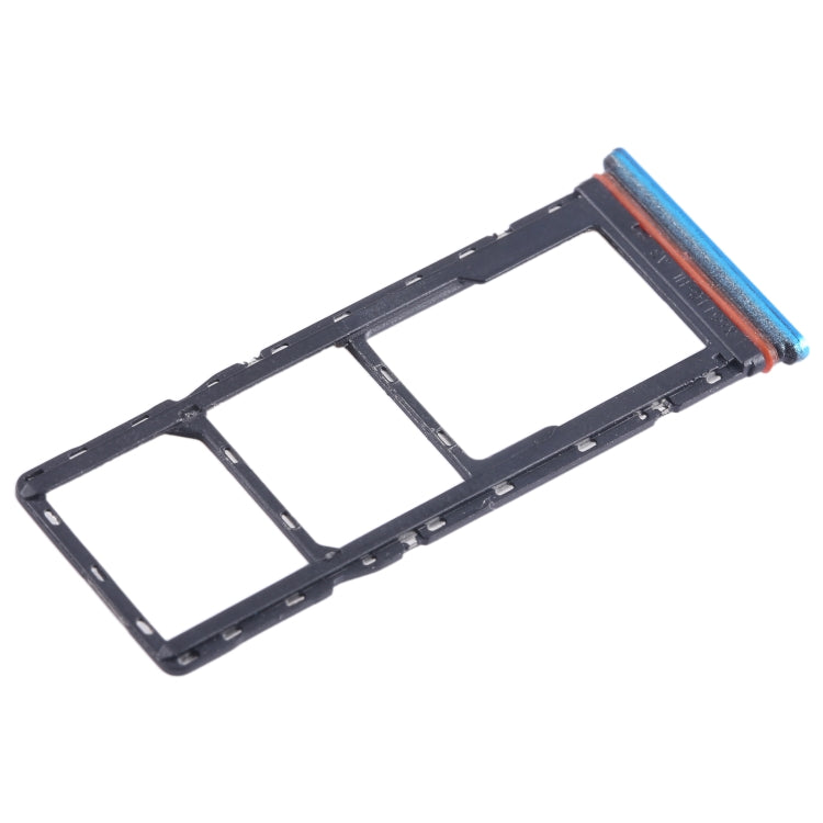 For Infinix Smart 6 X6511B SIM Card Tray + SIM Card Tray + Micro SD Card Tray (Blue) - Card Tray by PMC TechLife | Online Shopping South Africa | PMC TechLife | Buy Now Pay Later Mobicred