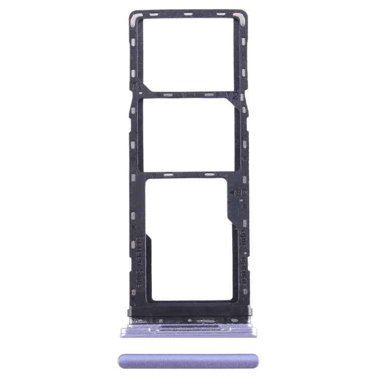 For Infinix Smart 6 X6511B SIM Card Tray + SIM Card Tray + Micro SD Card Tray (Purple) - Card Tray by PMC TechLife | Online Shopping South Africa | PMC TechLife