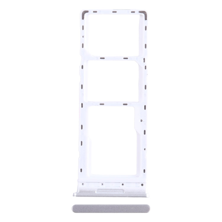 For Infinix Note 11 X663 SIM Card Tray + SIM Card Tray + Micro SD Card Tray (White) - Card Tray by PMC TechLife | Online Shopping South Africa | PMC TechLife