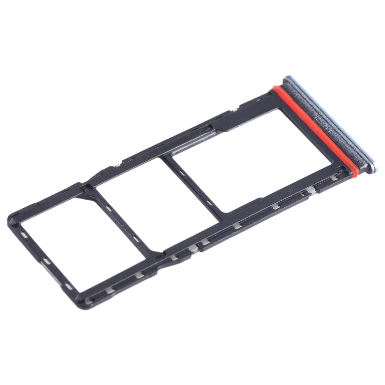 For Infinix Hot 11 Play SIM Card Tray + SIM Card Tray + Micro SD Card Tray (Blue) - free shipping - PMC TechLife - Order now!