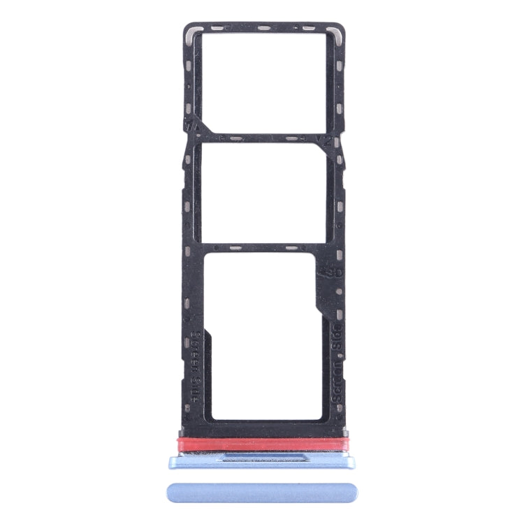 For Infinix Hot 12i X665B SIM Card Tray + SIM Card Tray + Micro SD Card Tray (Blue) - Card Tray by PMC TechLife | Online Shopping South Africa | PMC TechLife