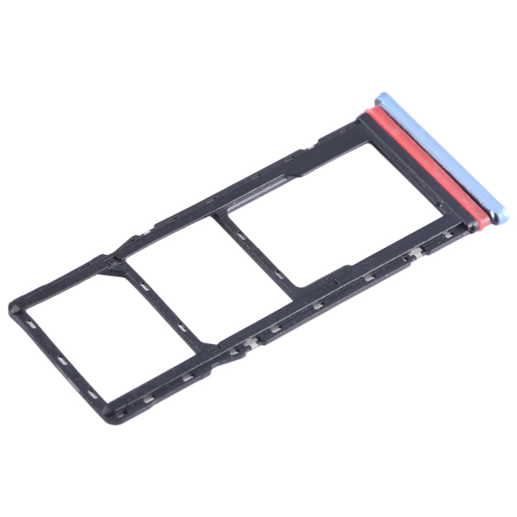 For Infinix Hot 12i X665B SIM Card Tray + SIM Card Tray + Micro SD Card Tray (Blue) - Card Tray by PMC TechLife | Online Shopping South Africa | PMC TechLife
