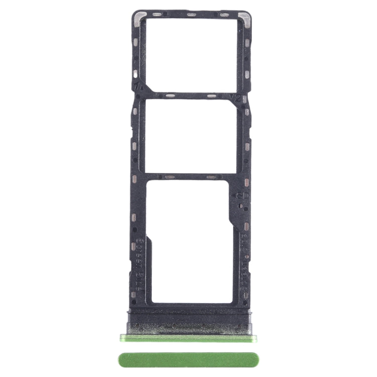 For Infinix Hot 12 Play SIM Card Tray + SIM Card Tray + Micro SD Card Tray (Green) - Card Tray by PMC TechLife | Online Shopping South Africa | PMC TechLife