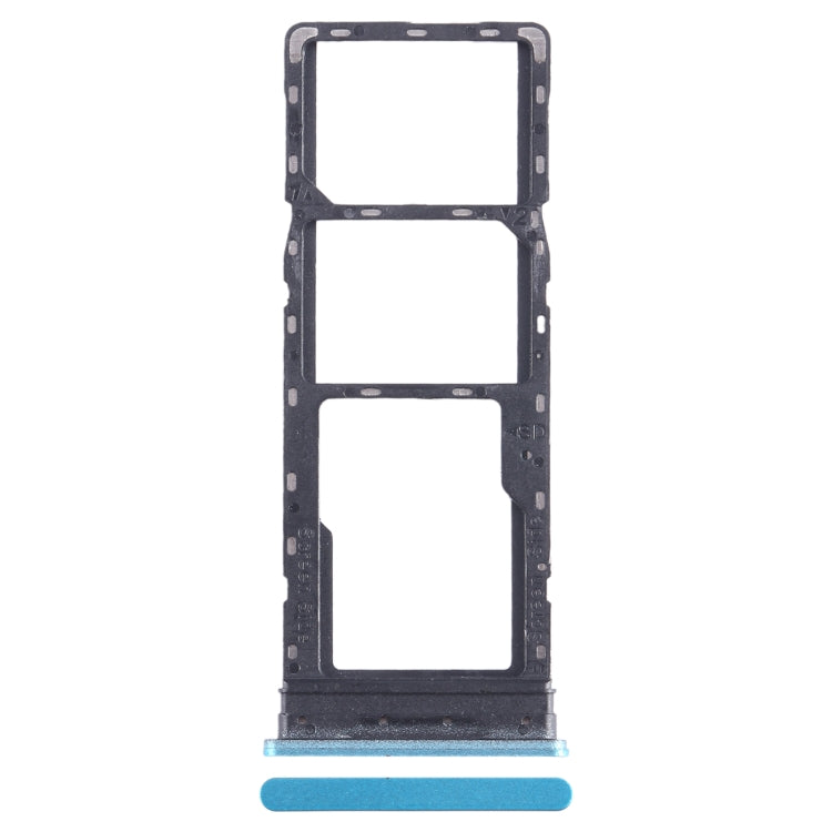 For Infinix Hot 12 Play SIM Card Tray + SIM Card Tray + Micro SD Card Tray (Blue) - Card Tray by PMC TechLife | Online Shopping South Africa | PMC TechLife | Buy Now Pay Later Mobicred