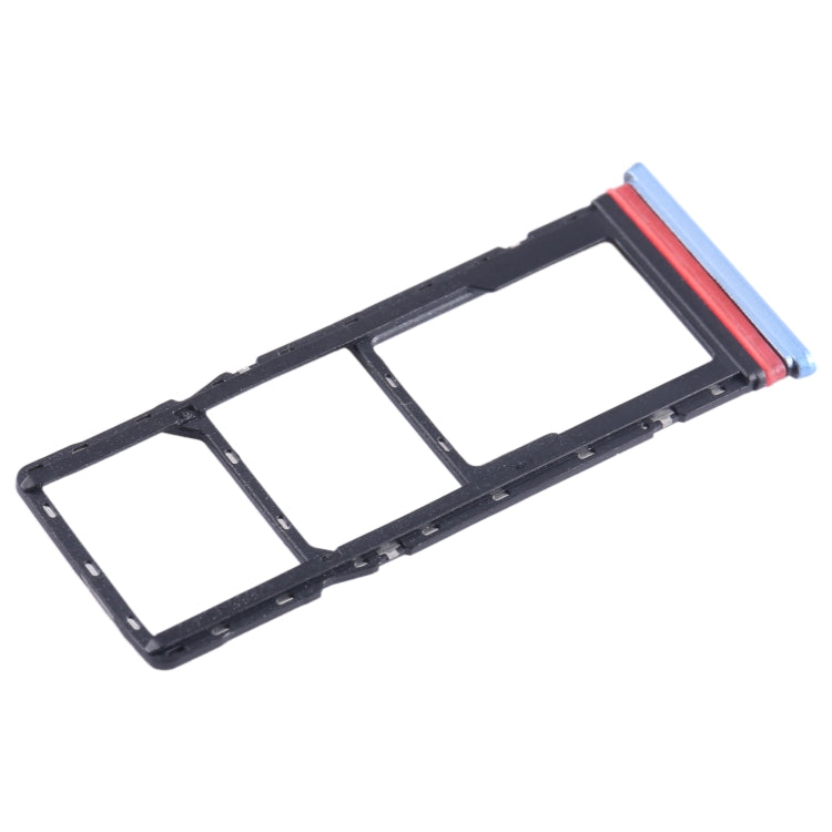 For Infinix Hot 20i X665 SIM Card Tray + SIM Card Tray + Micro SD Card Tray (Blue) - free shipping - PMC TechLife - Order now!