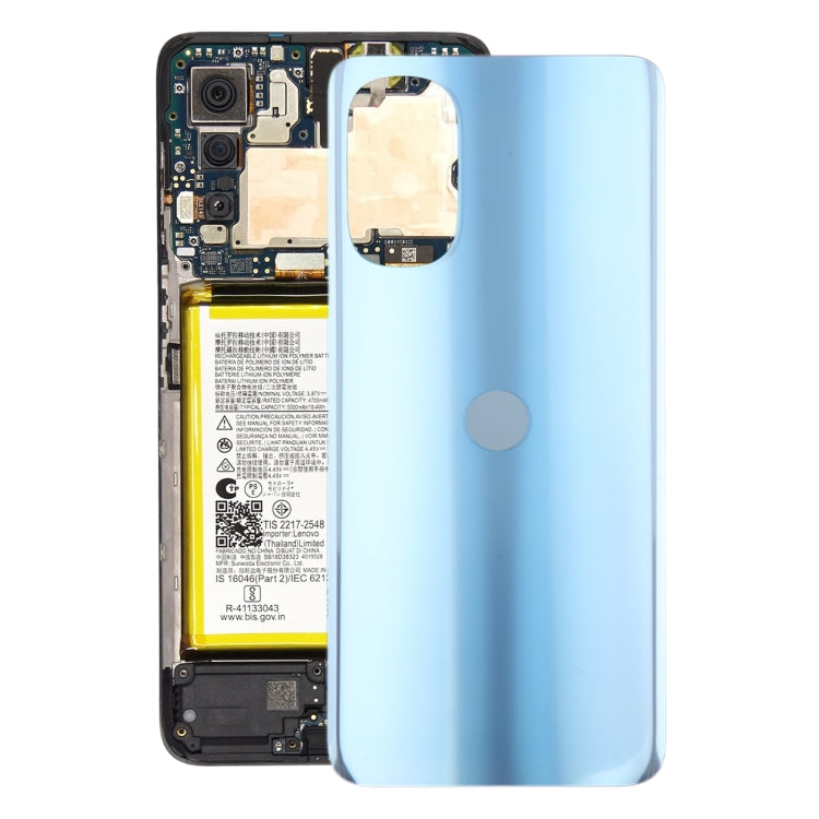 For Motorola Moto G52 Original Battery Back Cover(Blue) - Back Cover by PMC TechLife | Online Shopping South Africa | PMC TechLife