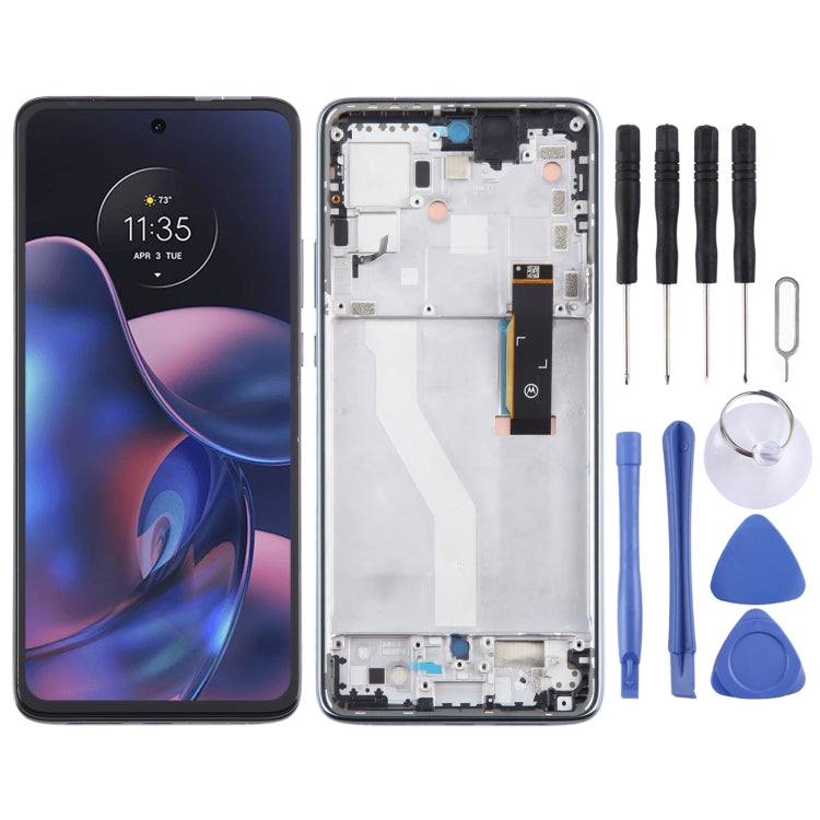 For Motorola Edge 2022 OEM LCD Screen Digitizer Full Assembly with Frame (Black) - LCD Screen by PMC TechLife | Online Shopping South Africa | PMC TechLife