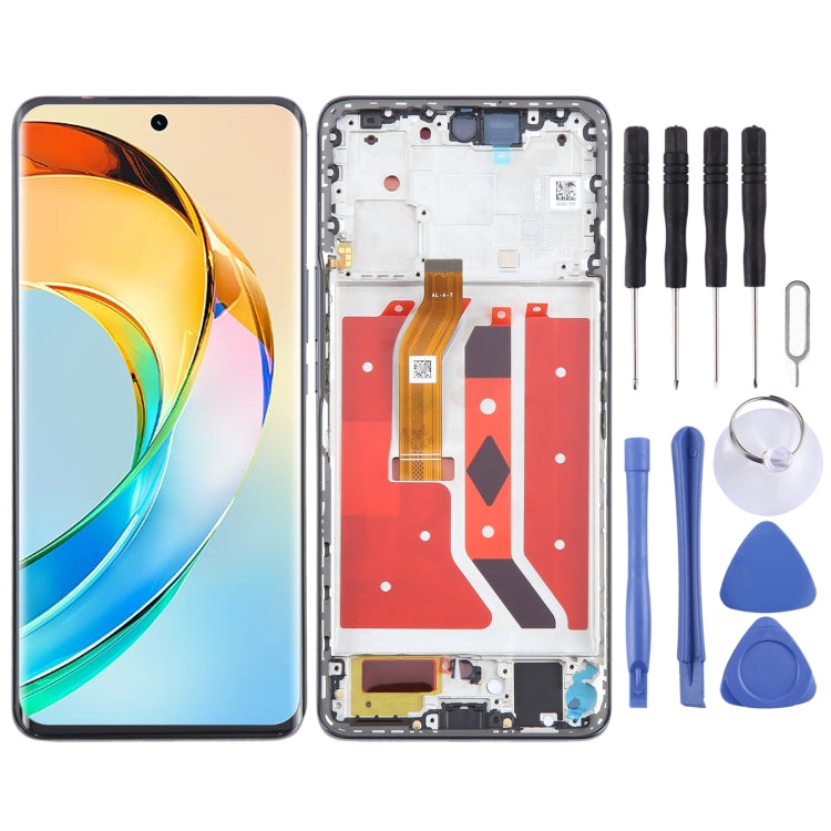 For Honor X9b Original LCD Screen Digitizer Full Assembly with Frame (Black) - LCD Screen by PMC TechLife | Online Shopping South Africa | PMC TechLife