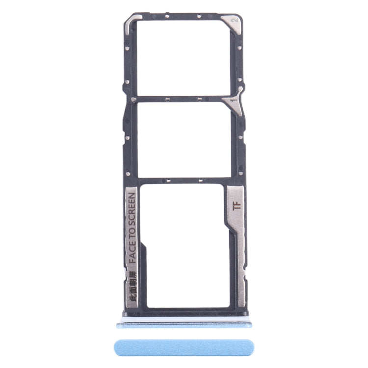 For Xiaomi Redmi Note 12 4G SIM Card Tray + SIM Card Tray + Micro SD Card Tray (Blue) - Card Tray by PMC TechLife | Online Shopping South Africa | PMC TechLife