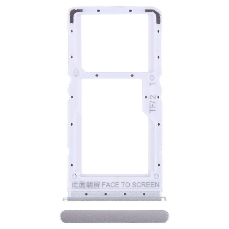 For Xiaomi Redmi Note 12 5G SIM Card Tray + SIM / Micro SD Card Tray (Silver) - Card Tray by PMC TechLife | Online Shopping South Africa | PMC TechLife