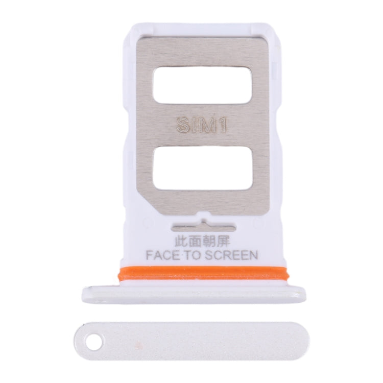 For Xiaomi Redmi Note 13 Pro 5G SIM Card Tray + SIM Card Tray (White) - free shipping - PMC TechLife - Order now!