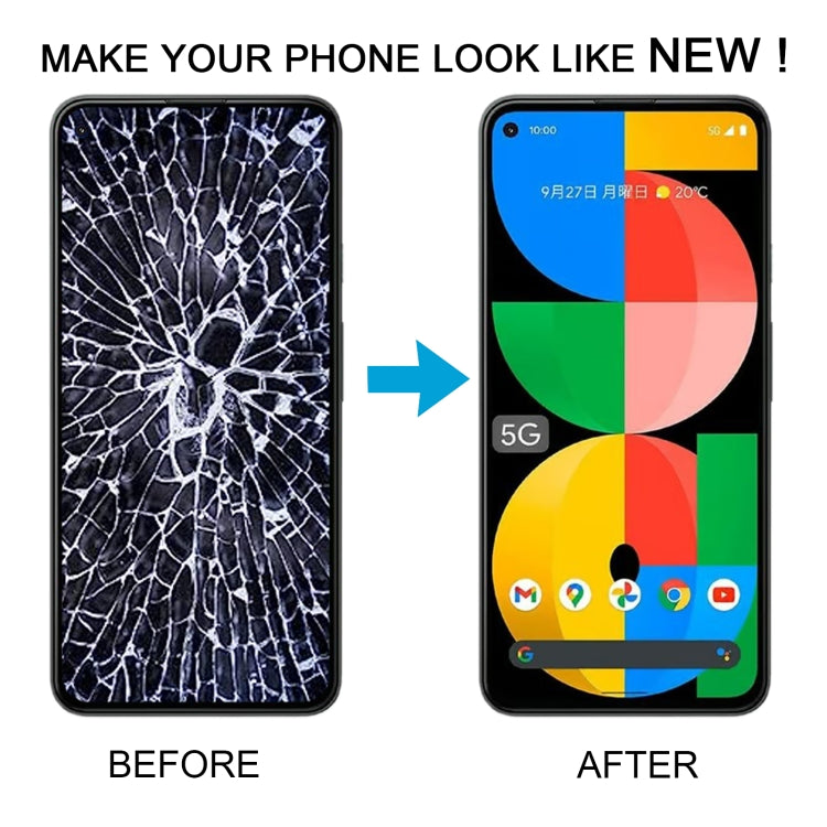 For Google Pixel 5a 5G G1F8F G4S1M TFT LCD Screen with Digitizer Full Assembly, Not Supporting Fingerprint Identification (Black) - LCD Screen by PMC TechLife | Online Shopping South Africa | PMC TechLife