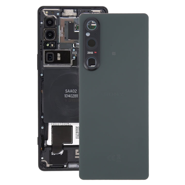 For Sony Xperia 1 V Original Battery Back Cover with Camera Lens Cover(Green) - Back Cover by PMC TechLife | Online Shopping South Africa | PMC TechLife