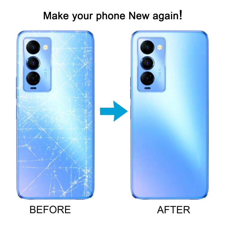 For Tecno Camon 18 Premier CH9 CH9n Original Battery Back Cover(Blue) - Back Cover by PMC TechLife | Online Shopping South Africa | PMC TechLife