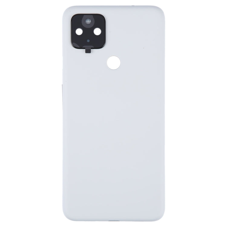 For Google Pixel 4A 5G Battery Back Cover with Camera Lens Cover(White) - Back Cover by PMC TechLife | Online Shopping South Africa | PMC TechLife | Buy Now Pay Later Mobicred