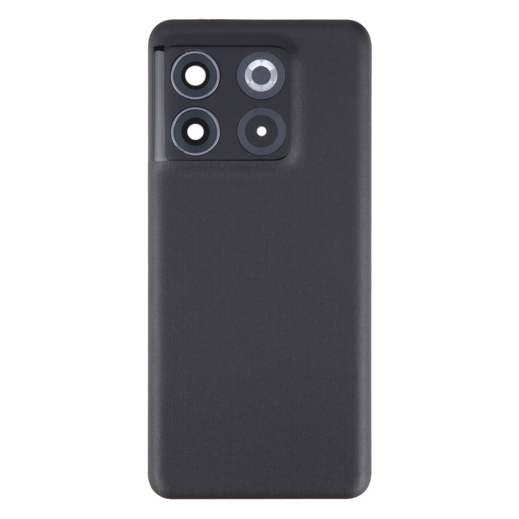 For OnePlus 10T Battery Back Cover with Camera Lens Cover(Black) - Back Cover by PMC TechLife | Online Shopping South Africa | PMC TechLife | Buy Now Pay Later Mobicred