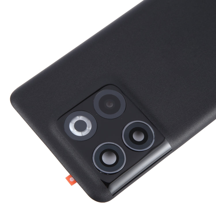 For OnePlus 10T Battery Back Cover with Camera Lens Cover(Black) - Back Cover by PMC TechLife | Online Shopping South Africa | PMC TechLife | Buy Now Pay Later Mobicred
