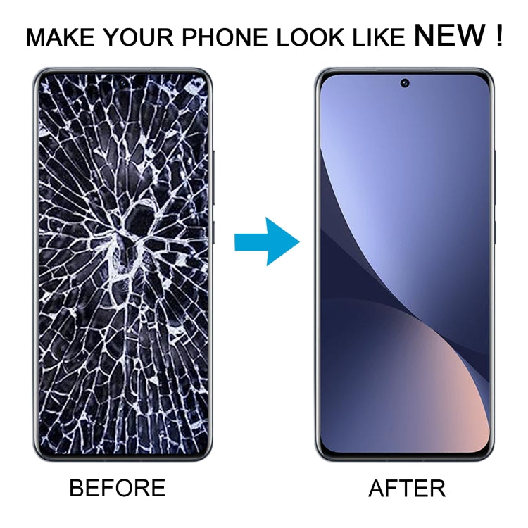 For Xiaomi 12 Original AMOLED Material LCD Screen Digitizer Full Assembly with Frame (Black) - free shipping - PMC TechLife - Order now!