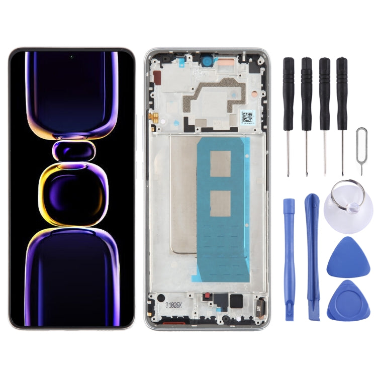 For Xiaomi Redmi K60 Original OLED Material LCD Screen Digitizer Full Assembly with Frame (Silver) - LCD Screen by PMC TechLife | Online Shopping South Africa | PMC TechLife