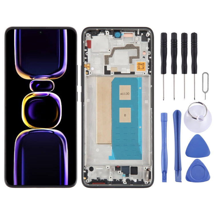 For Xiaomi Redmi K60 Pro Original OLED Material LCD Screen Digitizer Full Assembly with Frame (Black) - LCD Screen by PMC TechLife | Online Shopping South Africa | PMC TechLife | Buy Now Pay Later Mobicred