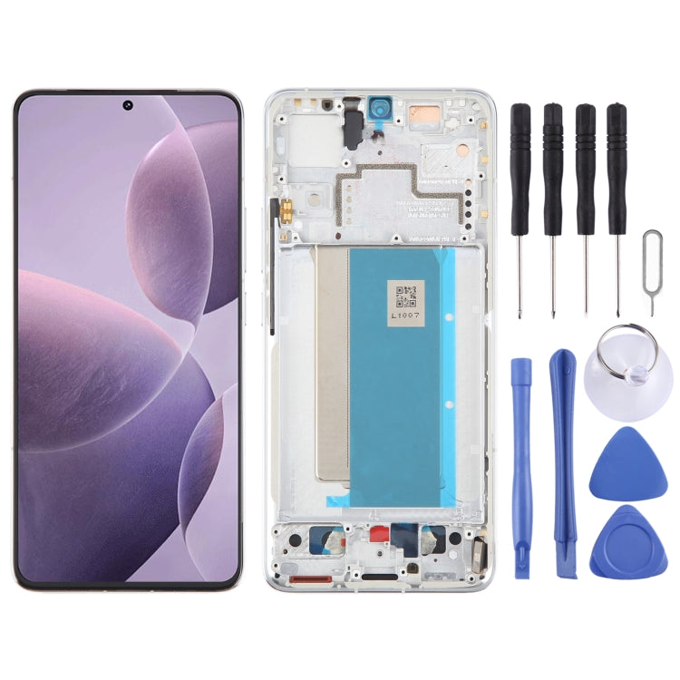 For Xiaomi Redmi K70 Pro Original AMOLED Material LCD Screen Digitizer Full Assembly with Frame (Silver) - LCD Screen by PMC TechLife | Online Shopping South Africa | PMC TechLife