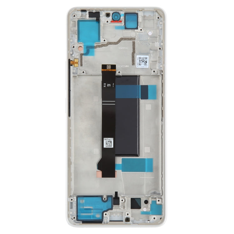 For Xiaomi Redmi Note 13 Pro 5G Original AMOLED Material LCD Screen Digitizer Full Assembly with Frame (White) - LCD Screen by PMC TechLife | Online Shopping South Africa | PMC TechLife