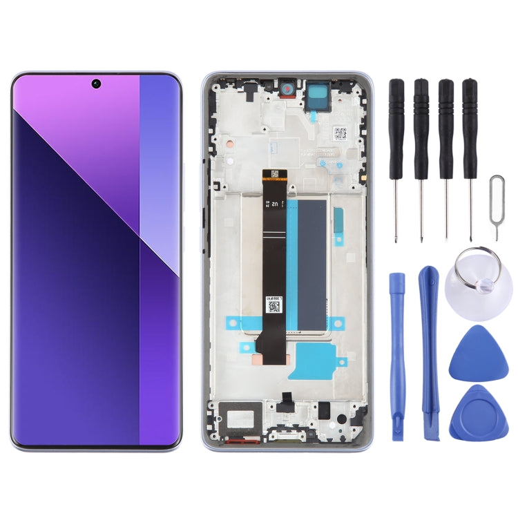 For Xiaomi Redmi Note 13 Pro+ Original AMOLED Material LCD Screen Digitizer Full Assembly with Frame (Purple) - LCD Screen by PMC TechLife | Online Shopping South Africa | PMC TechLife