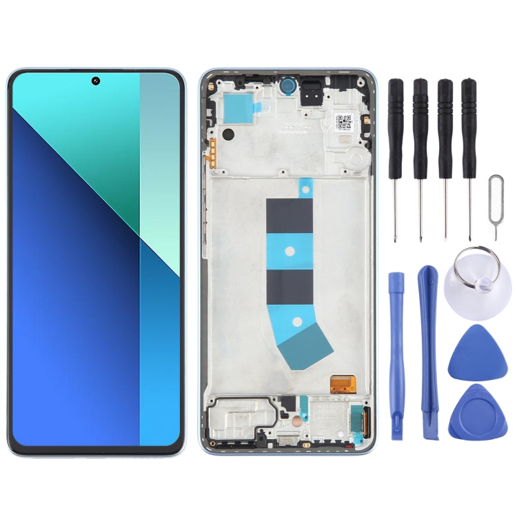 For Xiaomi Redmi Note 13 4G Original AMOLED Material LCD Screen Digitizer Full Assembly with Frame (Blue) - LCD Screen by PMC TechLife | Online Shopping South Africa | PMC TechLife