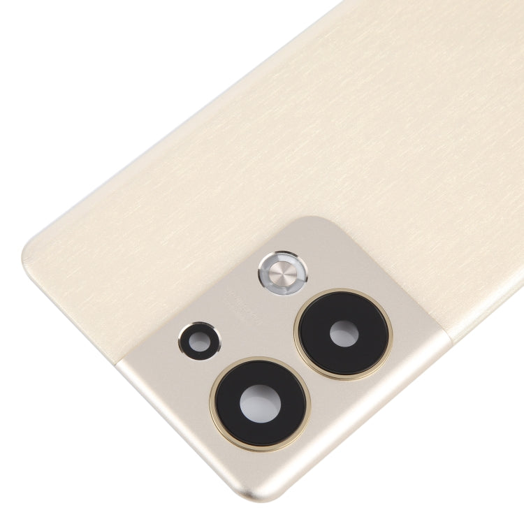 For OPPO Reno9 Pro+ Original Battery Back Cover with Camera Lens Cover(Gold) - Back Cover by PMC TechLife | Online Shopping South Africa | PMC TechLife | Buy Now Pay Later Mobicred