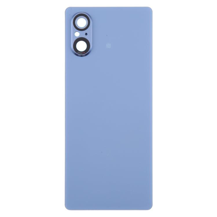 For Sony Xperia 5 V Battery Back Cover with Camera Lens Cover(Blue) - Back Cover by PMC TechLife | Online Shopping South Africa | PMC TechLife | Buy Now Pay Later Mobicred