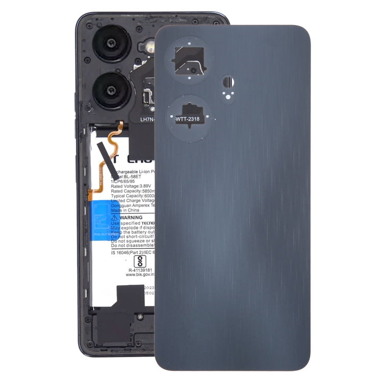 For itel P55+ Original Battery Back Cover(Black) -  by PMC TechLife | Online Shopping South Africa | PMC TechLife | Buy Now Pay Later Mobicred