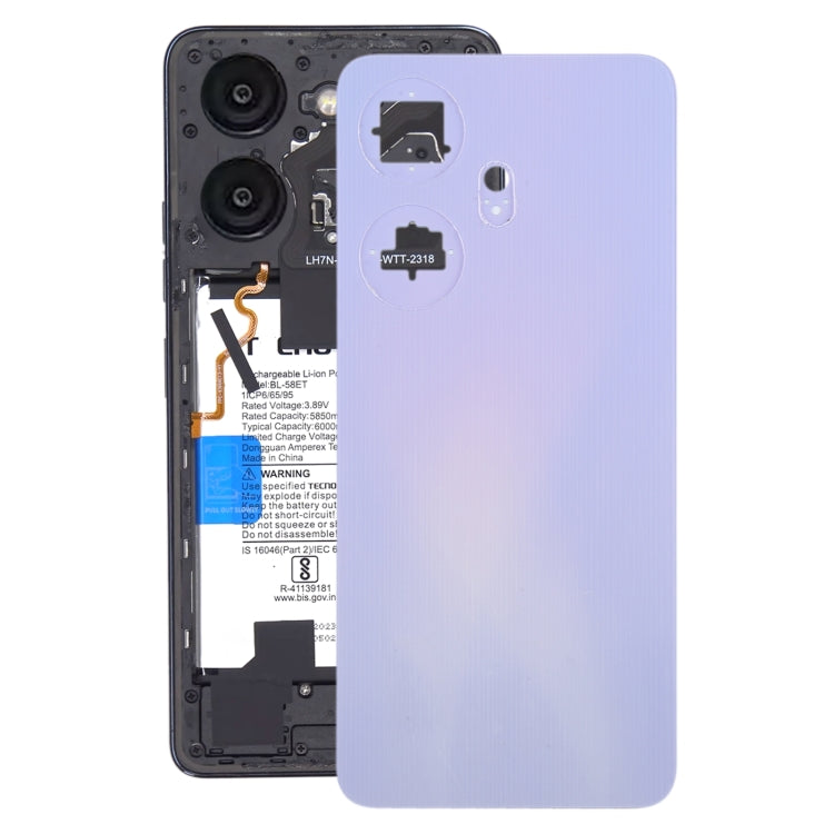 For itel P55+ Original Battery Back Cover(Purple) -  by PMC TechLife | Online Shopping South Africa | PMC TechLife | Buy Now Pay Later Mobicred
