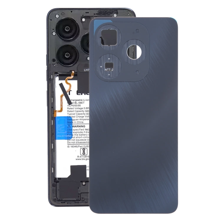 For itel P55 Original Battery Back Cover(Black) -  by PMC TechLife | Online Shopping South Africa | PMC TechLife | Buy Now Pay Later Mobicred