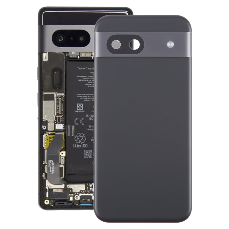 For Google Pixel 8a Original Battery Back Cover with Camera Lens Cover(Black) - Back Cover by PMC TechLife | Online Shopping South Africa | PMC TechLife | Buy Now Pay Later Mobicred