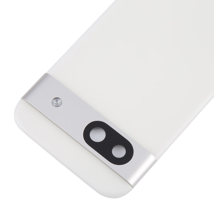 For Google Pixel 8a Original Battery Back Cover with Camera Lens Cover(Silver) - Back Cover by PMC TechLife | Online Shopping South Africa | PMC TechLife | Buy Now Pay Later Mobicred