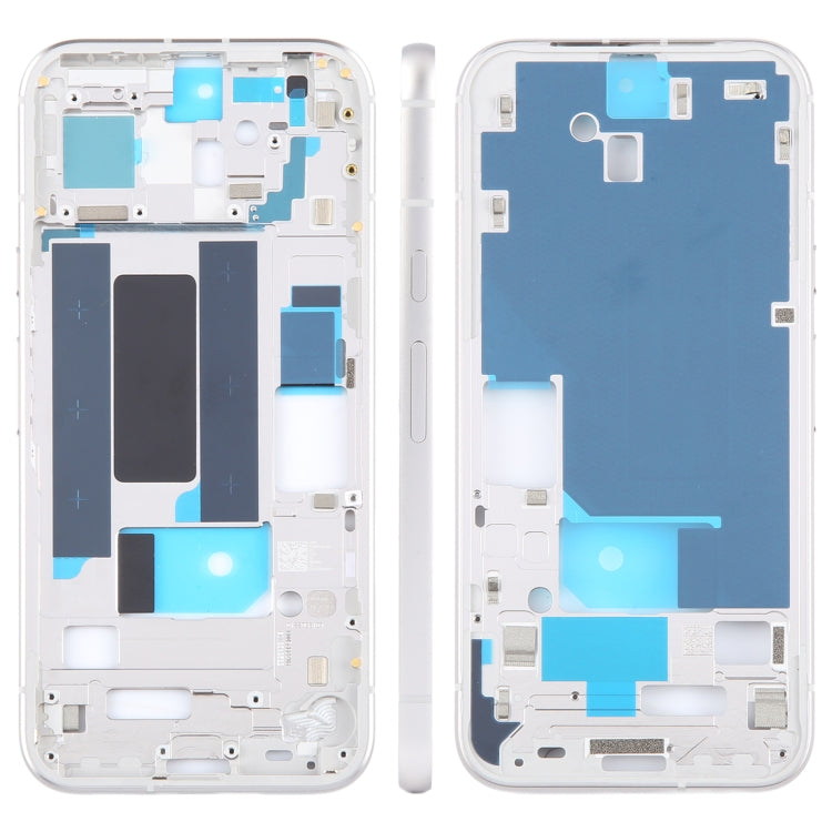 For Google Pixel 8a Original Middle Frame Bezel Plate (Silver) - Frame Bezel Plate by PMC TechLife | Online Shopping South Africa | PMC TechLife | Buy Now Pay Later Mobicred