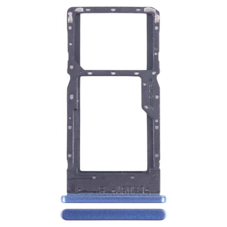 For Alcatel 1L Pro 4065F SIM Card Tray + Micro SD Card Tray (Blue) - free shipping - PMC Jewellery - Order now!