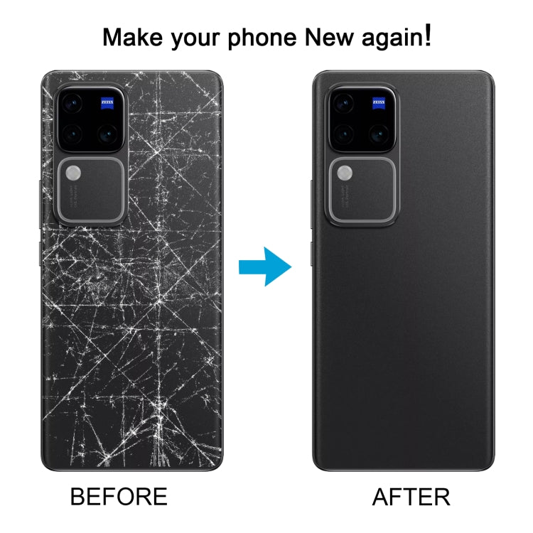 For vivo V30 Pro Battery Back Cover with Camera Lens Cover(Blue) - Back Cover by PMC TechLife | Online Shopping South Africa | PMC TechLife | Buy Now Pay Later Mobicred