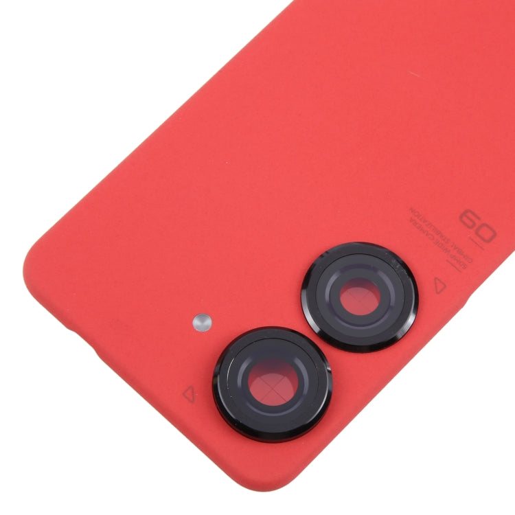 For Asus Zenfone 9 AI2202 Original Battery Back Cover with Camera Lens Cover(Red) - Back Cover by PMC TechLife | Online Shopping South Africa | PMC TechLife | Buy Now Pay Later Mobicred