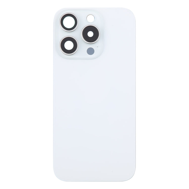 For iPhone 16 Pro Original Glass Battery Back Cover with Camera Lens Cover(White) - Back Cover by PMC Jewellery | Online Shopping South Africa | PMC Jewellery | Buy Now Pay Later Mobicred