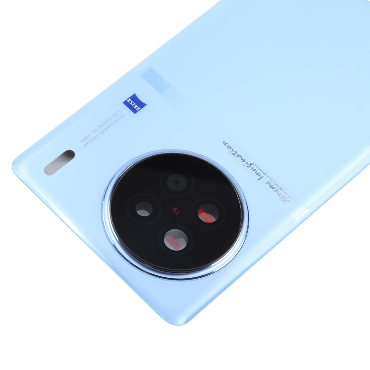 For vivo X90 Battery Back Cover with Camera Lens Cover(Blue) - Back Cover by PMC TechLife | Online Shopping South Africa | PMC TechLife | Buy Now Pay Later Mobicred