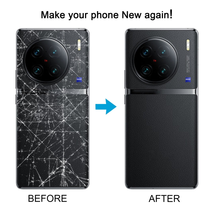 For vivo X90 Battery Back Cover with Camera Lens Cover(Blue) - Back Cover by PMC TechLife | Online Shopping South Africa | PMC TechLife | Buy Now Pay Later Mobicred