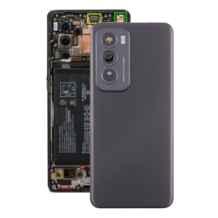 For OPPO Reno12 Global Original Battery Back Cover with Camera Lens Cover(Black) - Back Cover by PMC TechLife | Online Shopping South Africa | PMC TechLife | Buy Now Pay Later Mobicred