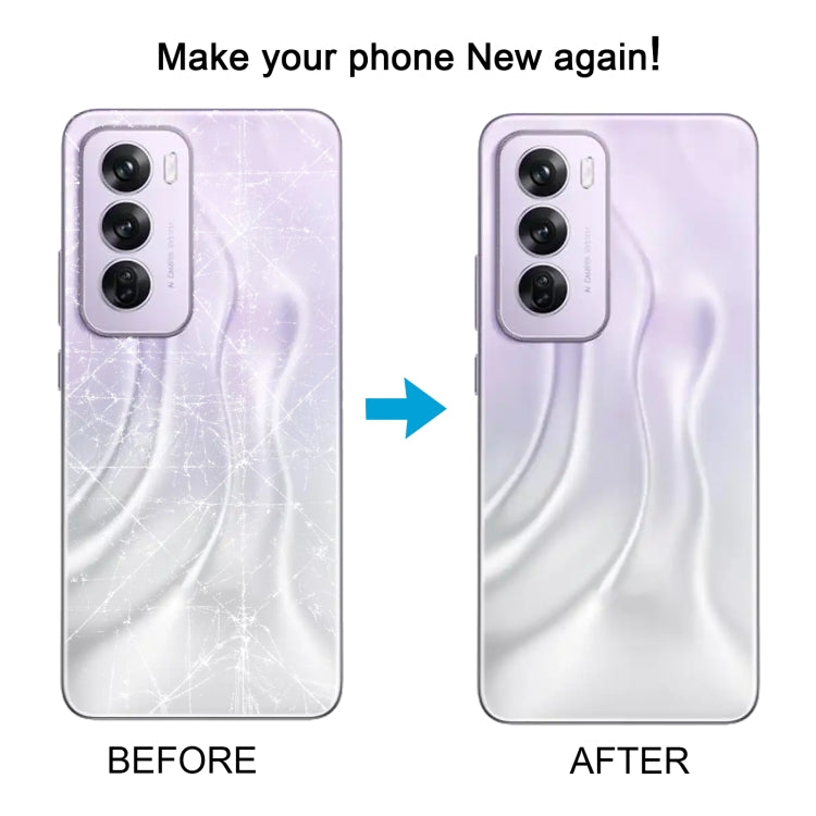 For OPPO Reno12 Global Original Battery Back Cover with Camera Lens Cover(Silver) - Back Cover by PMC TechLife | Online Shopping South Africa | PMC TechLife | Buy Now Pay Later Mobicred