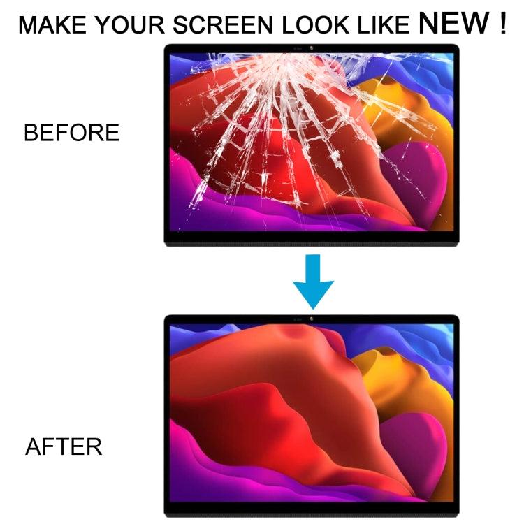 For Lenovo Yoga Pad Pro 2021 / Yoga Tab 13 YT-K606F YT-K606M YT-K606 Touch Panel (Black) - Outer Glass Lens by PMC TechLife | Online Shopping South Africa | PMC TechLife | Buy Now Pay Later Mobicred