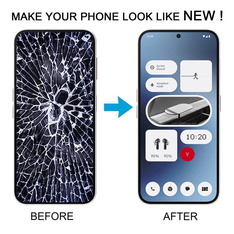 For Nothing Phone (2A) A142 5G Original AMOLED LCD Screen Digitizer Full Assembly with Frame (White) - For Nothing by PMC TechLife | Online Shopping South Africa | PMC TechLife | Buy Now Pay Later Mobicred